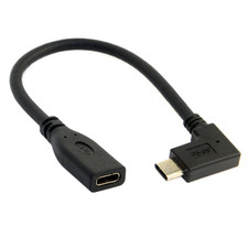 CY USB-C USB 3.1 Type C Male to Female 90 Degree Right Angled Extension Data Cab picture