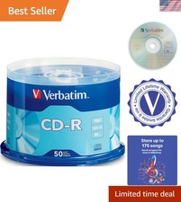 50 Count CD-R Discs 700MB 80Min - Fast Recording & Archiving Solution picture