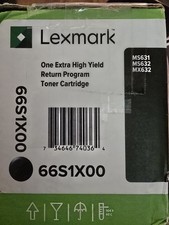 Genuine Lexmark 66S1X00 Black Ink Printer Hi Yield Toner Cartridge picture