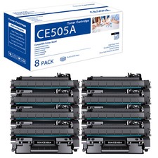 High Quality 05A CE505A Toner for HP LaserJet P2055dn P2035 P2035n Printer - 8PK picture