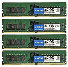 Crucial 64GB 4X 16GB DDR4 2400MHz PC4-19200 UDIMM Memory Ram CT16G4DFD824A picture