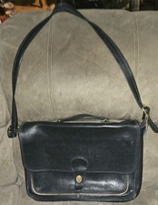 COACH Vintage Briefcase Shoulder Bag Leather Black  picture