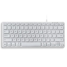PERIBOARD332MW Mini Wired Backlit Scissor Keyboard Mac OS White Font picture