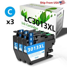 3PK replace for Brother LC3013 Ink Cartridge Cyan LC3013C for MFC J895DW J497DW picture
