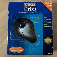 Kensington Orbit Track Ball 2 Button Mouse Model 64226 NEW USB / PS2 picture