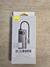 Baseus 8-in-1 USB C Hub Docking Station, USB C Adapter with 4K HDMI, 3 USB 3. picture