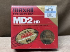 Vintage Maxell MD2-HD 5.25-inch Mini-Floppy Disks Pack New picture