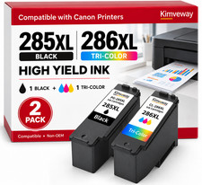 PG285 XL / CL286 XL Ink Value Pack (2 Cartridges), Compatible with TR7820 TS7720 picture
