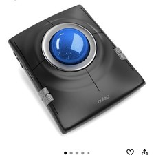 Nulea M512 Wireless Trackball Mouse, Ergonomic 55mm Trackball, 4 Level B-Blue  picture