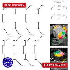 upHere Universal 120mm CPU Fan Mounting Clips Kit - Stainless Steel picture