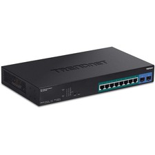 TRENDnet 10-Port Gigabit Web Smart PoE+ Switch with 8 1.7