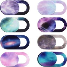 8PCS Laptop Camera Cover Slide Webcam Cover Slide Phone Camera Starry Sky picture