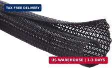 Alex Tech 10ft - 1 inch Cord Protector Wire Loom Tubing Cable Sleeve Split Sleev picture