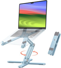 LA10 360° Rotating Laptop Stand Riser Foldable for Desk|Aluminium Alloy,Tool-Fre picture