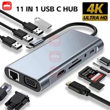 USB Type C Hub 11 in 1 USB C HDMI 4K Hub USB C Adapter for MacBook Air picture