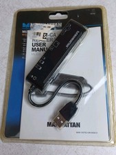 Manhattan Multi-Card Reader Writer 80-in-1 Hi-Speed USB 2.0 Slim 100762 picture