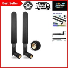 Tri-Band WiFi 6E Antenna 5dBi RP-SMA Male for PC Desktop Router 2Pcs picture