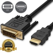 Fosmon 6 10 15 FT HDMI Male DVI D 24+1 Male Gold Adapter Cable HDTV LED LCD Cord picture