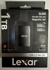 NEW Lexar Portable SL500 1TB USB-C SSD LSL500M001T-RNBWU picture
