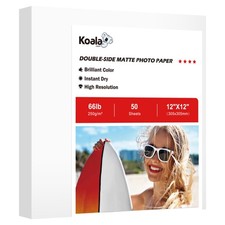 Lot Koala Double Sided Matt Photo Paper 12x12 66lb Inkjet DIY Scrapbook, Craft picture