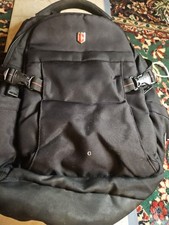 RUIGOR Icon Series Black Laptop Backpack - Heavy Duty Travel School Bag 28L picture