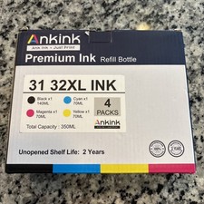 New Ankink 31/32XL Ink 4 Packs Refill Bottle picture