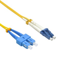 10 Pack of 30m LC/UPC-SC/UPC Singlemode Duplex LSZH 2.0mm Fiber Optic Patch Cabl picture