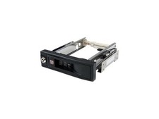 StarTech.com HSB100SATBK 5.25in Trayless Hot Swap Mobile Rack for 3.5in Hard Dri picture