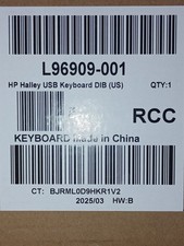 HP L96909-001 Smart Wired 320K Slim Keyboard Black 108 Keys USB-A  picture