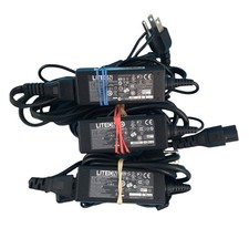 Lot of 3 Genuine LiteOn Laptop Charger AC Adapter Power Supply PA-1300-04 #L4634 picture