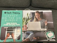 Tech Theory Laptop on the go folding desk table  bundle 4 usb charging ports picture