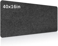 Large Felt Desk mat, 40''x16'' with Non-Slip Full Desk Mouse Pad,Office Computer picture