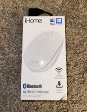 iHome Bluetooth Optical Mouse for Mac PC Wireless White New in Box picture