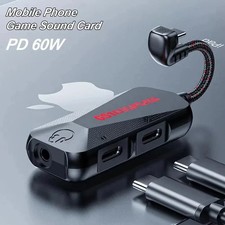 3-in-1 USB-C Gaming Audio Adapter with Charging & Sound Card picture