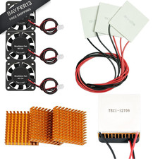 MTDELE 3 Sets TEC1-12706 Peltier Cooler Module kit 6A 12V Cooling Panel +...  picture