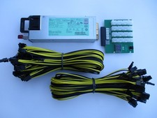 1400 WATT HP Platinum Rated ASIC GPU MINING Power Supply Kit 200-240V / X21 picture