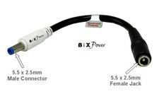 Polarity Reversed 5.5 x 2.5mm Male to Female DC Power Connector -525PR picture