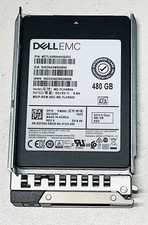 Dell EMC  MZ7LH480HAHQ0D3 MZ-7LH480A LOW HOURS 480GB SATA SSD DXD9H Caddy 0GYD5H picture