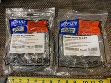 Tripp Lite Cat. 6 Utp Patch Cable - 1 X Rj-45 Male 5ft Black New Lot Of 10 picture