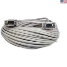 100 Foot DB9 9 Pin Serial / RS232 Male/Female Extension Cable picture
