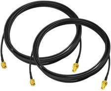2x RP-SMA WiFi Antenna Extension Cable 10feet for WiFi Router Security IP Camera picture