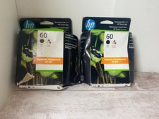 2X Two Hp 60Black/60Tri- Color Ink Cartridge 2 Pack (EXPIRED 2024) picture