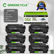 6PK CE505X Black Toner Cartridge For HP LaserJet P2055 P2055n Hign Yield picture