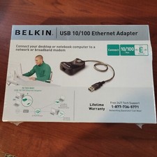 Belkin USB 10/100 Ethernet Adapter (ver 2101 F5D5050) Lot of 2 picture