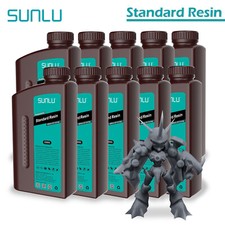 SUNLU 10KG 3D Printer Resin 405nm Rapid Curing Photopolymer LCD/DLP/SLA Gray picture
