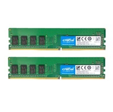 Crucial 16GB 2X 8GB DDR4 2666MHz PC4-21300 Desktop UDIMM Memory Ram CT8G4DFS8266 picture