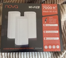 Tenda AX3000 Mesh WiFi 6 7000 sq.ft Coverage System - Pack of 3, White MX12 picture