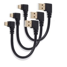 Herfair USB to Micro USB Cable 6Inch Right Angle Short USB Micro Cord 90 Degree picture