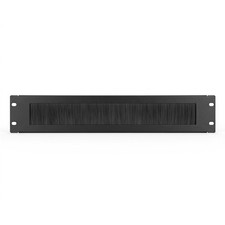 1/2 Pcs  2U 19 Inch Rack Mount Cable Management Panel Brush Cable Manager picture