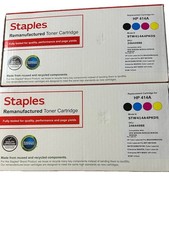 Staples HP 414A  Toner Set 2 W2020A  Magenta Yellow picture